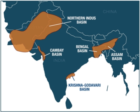 shale gas basins India